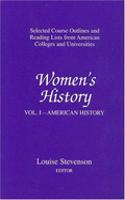 Women's History v. 1; America