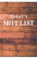 Today's Shit List: Dot Bullet Wood Notebook/Journal