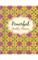 Powerful Weekly Planner (8,5 x 11) A4 Unique Layout Pad