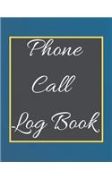 Phone Call Log Book