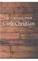 Journal For Girls Christian