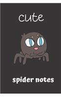 Cute Spider Notes