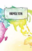 Hamilton: Ruled Travel Diary Notebook or Journey Journal - Lined Trip Pocketbook for Men and Women with Lines