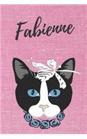 Fabienne Notizbuch-Katzen / Malbuch / Tagebuch: Individuelles personalisiertes blanko Mädchen & Frauen Namen Notizbuch, blanko DIN A5 Seiten. Ideal als Uni ... Weihnachts & Geburtstags Geschenk fü