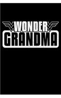 Wonder Grandma: Lined A5 Notebook for Family Journal