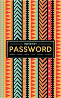 Internet Password Logbook - Journal - Libreta - Cahier - Taccuino - Notizbuch: 100 Page Password Book to Track & Organize Your Computer Logins, Internet Addresses & Usernames: Colorful Abstract Pattern 165-3