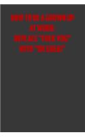 How to be grown up at work: replace "Fuck you" with "ok great" 6x9 Journal red font, office humor coworker note pads