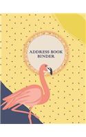 Address book binder