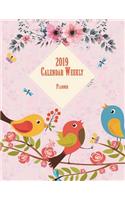 2019 Calendar Weekly Planner: Spring Flowers, Weekly View Planners, 12 Months Calendar, Schedule Planner,12 Month, January 2019 to December 2019 242 Pages 8.5 X 11