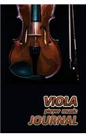 Viola Player Music Journal: Music Blank Sheets Notebook for Musicians and Songwriters.(15 Awesome Music Notebooks)