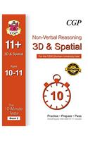 10-Minute Tests for 11+ Non-Verbal Reasoning: 3D and Spatial Ages 10-11 (Book 2) - CEM Test