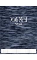 Math Nerd Notebook: 1/4" Cross Section Graph Paper Ruled