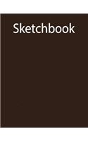 Sketchbook: Large Sketch Book Brown Cover Hand Painting 100 Pages of 8.5 X 11 Blank Paper for Drawing, Doodling or Sketching Blank Journal No Lines ... Home or Work.: Volume 3 (Drawing School)