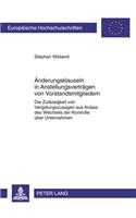 Aenderungsklauseln in Anstellungsvertraegen Von Vorstandsmitgliedern