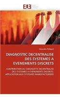 Diagnostic decentralise des systemes a evenements discrets