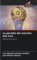 La parodia del marchio alla luce