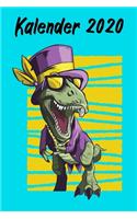 Kalender 2020 - Lucky Rex: 155 Seiten - 6 x 9 Zoll (15,24 x 22,86 cm) - ähnl. DIN A5 - Schülerkalender 2020 mit nützlichem Bonus - Jahres-, Monats- & Wochenplaner 2020 + Menüp