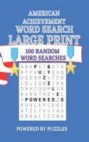 American Achievement: Word Search Large Print