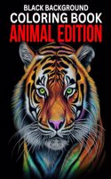 Black Background Coloring Book: Animal Edition(Black Background Coloring Book)