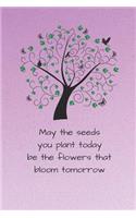 May the seeds you plant today be the flowers that bloom tomorrow