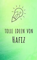 Tolle Ideen von Hafiz: Unliniertes Notizbuch mit Rahmen für deinen Vornamen