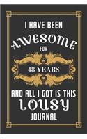 48th Birthday Journal