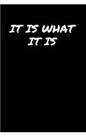 It Is What It Is