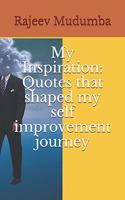 My Inspiration: Quotes that shaped my self improvement journey