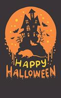 Notebook 6x9 Dot Grid: Rat Happy Halloween Gift