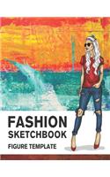 Fashion Sketchbook Figure Template: 430 Large Female Figure Template for Easily Sketching Your Fashion Design Styles and Building Your Portfolio