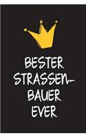 Bester Straßenbauer: DIN A5 - 120 Seiten Punkteraster - Kalender - Notizbuch - Notizblock - Block - Terminkalender - Abschied - Geburtstag - Ruhestand - Abschiedsgeschen