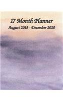 17 Month Planner August 2019 - December 2020 8x10
