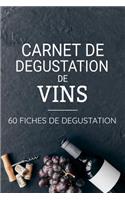 Carnet de Dégustation de Vins - 60 fiches de dégustation