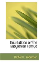 New Edition of the Babylonian Talmud: (English)