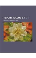 Report Volume 2, PT. 1: (English)