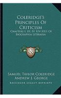Coleridge's Principles of Criticism