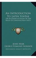Introduction to Latin Syntax