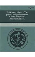 Third Word Subjects: The Politics and Production of Central American-American Culture