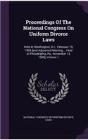 Proceedings of the National Congress on Uniform Divorce Laws