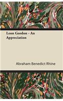Leon Gordon - An Appreciation