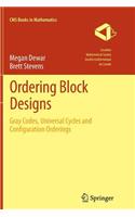 Ordering Block Designs