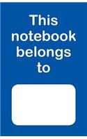 This notebook belongs to (blue)