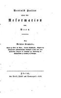 Bertold Haller, Oder, Die Reformation von Bern