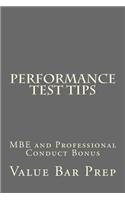 Performance Test Tips: MBE and Professional Conduct Bonus