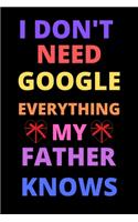 i don't need google everything my father knows