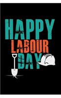 Happy labour day: 6x9 Labor day - blank with numbers paper - notebook - notes