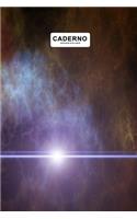 Caderno Quadriculado: Livro para escrever e desenhar I Notebook Motivo Galáxia Universo