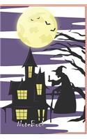 Notebook: Halloween Journal Notebook 6 x 9 In Blank Lined 120 Pages - Wide Ruled with Soft Matte Cover