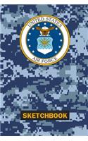 US Air Force Digital Camo Sketchbook