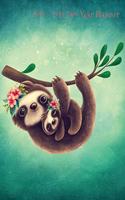 2020-2021 Two Year Planner: Swinging Happy Mom and Baby Sloth Cover on a Weekly Monthly Planner Organizer. Perfect 2 Year Motivational Planner, Agenda, Schedule with Vision Boa